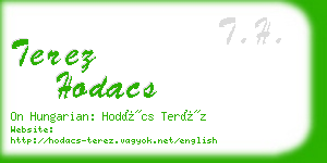 terez hodacs business card